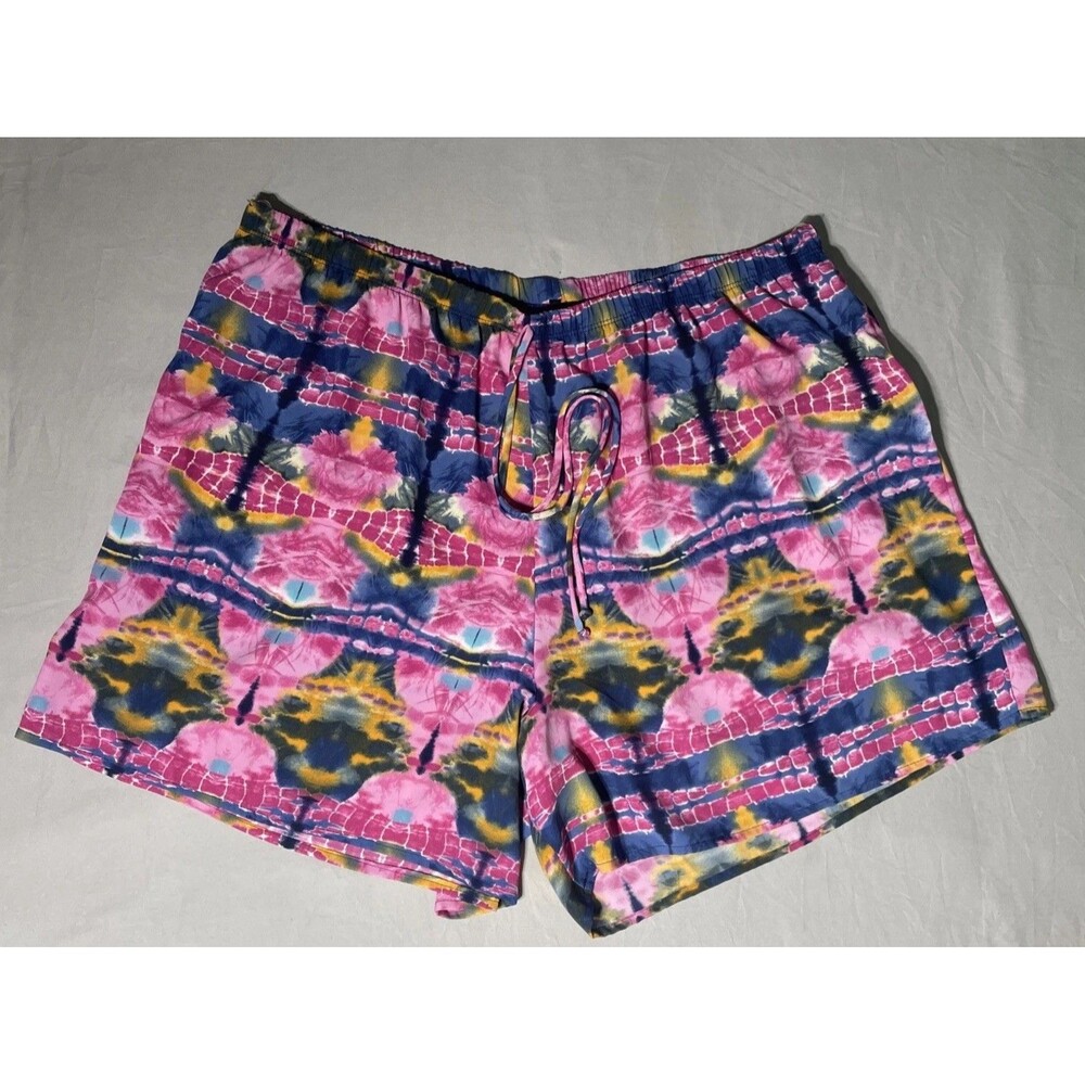 GoodTime USA Women’s Geometric Print Shorts Size 3X Beach Wear